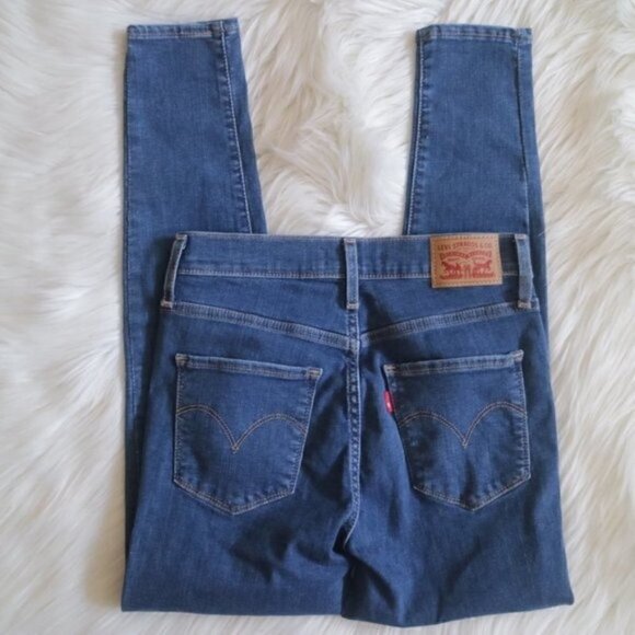 NEW Levis 720 High Rise Cropped Skinny Jeans Size 25 Distressed - Picture 6 of 7